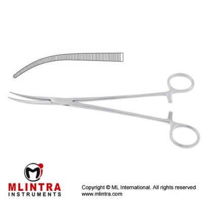 Kelly Dissecting and Ligature Forceps Fig. 1 Stainless Steel, 24.5 cm - 9 3/4"